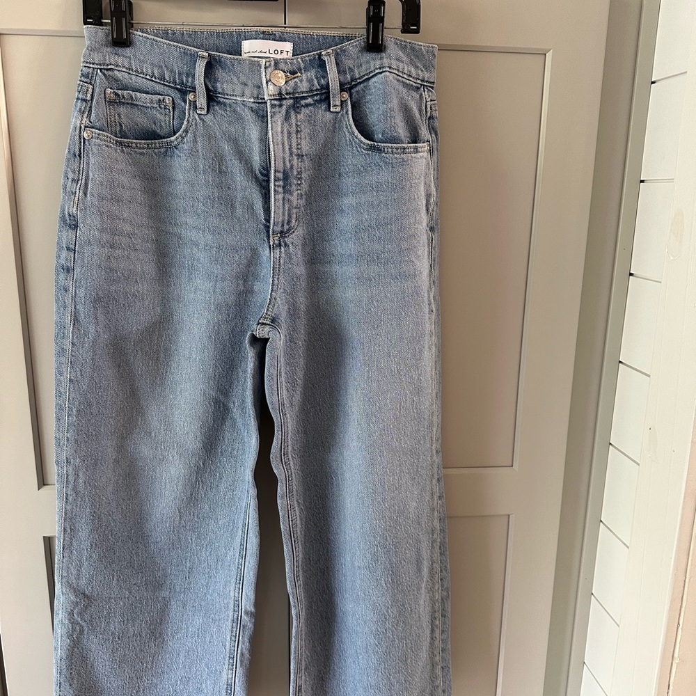 Wide leg loft jeans